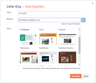 cara membuat blog di blogger