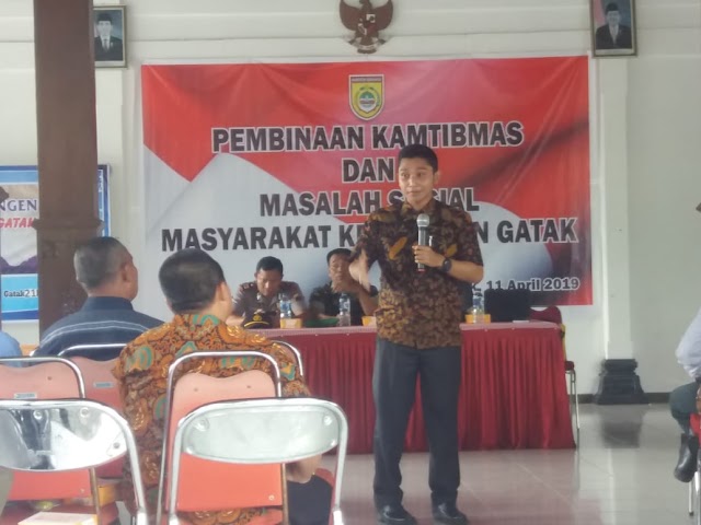 PEMBINAAN KAMTIBMAS & MASLAH SOSIAL KST DAN LINMAS WILAYAH KECAMATAN GATAK 