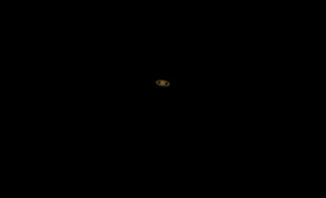 Image of Saturn taken with Celestron Spotter Scope at Palmia Observatory