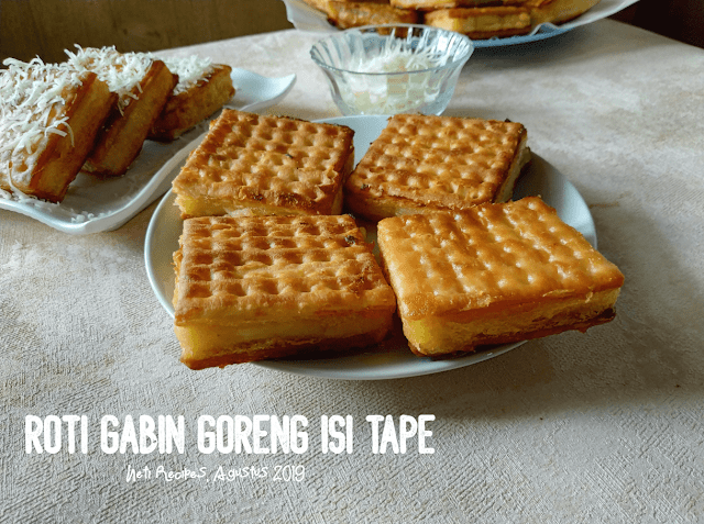 Roti gabin goreng isi tape @NetiRecipes 2019