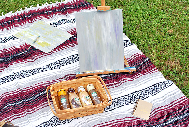 Have a blast and drink some java with your bestie or your boyfriend with this super fun Starbucks Picnic & Paired Painting!