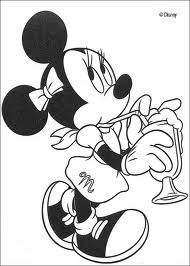 minie mouse disney coloring pages