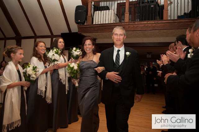 Parents make an entrance at Lake Valhalla Club in Montville, NJ