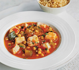quick fish stew with chickpeas recipe