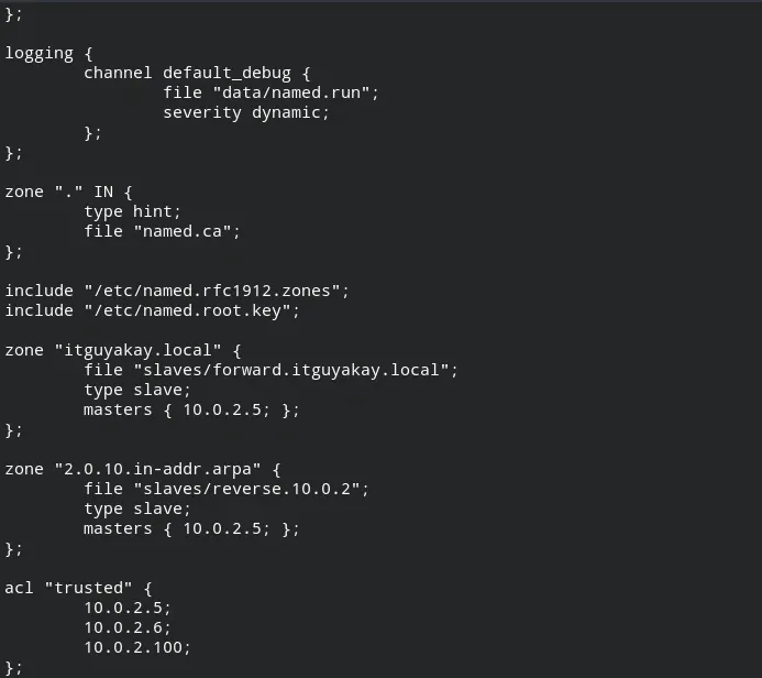 DNS configuration