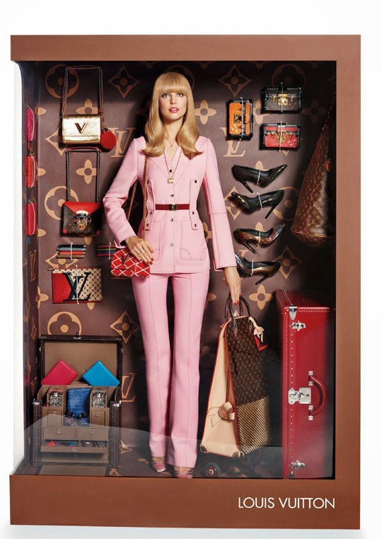 Doll fashion shoot by Vogue Paris - the LV doll