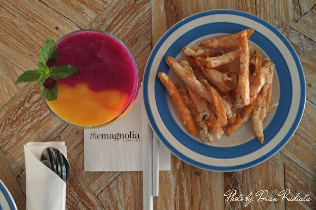 the magnolia floral cafe, cafe lampung, cafe cantik lampung