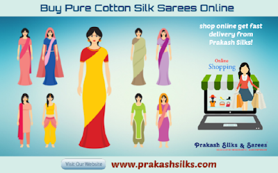 Buy Pure Cotton Silk Sarees Online