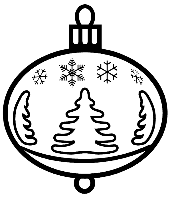 Christmas Ornaments Coloring Pages, Christmas Ornament 