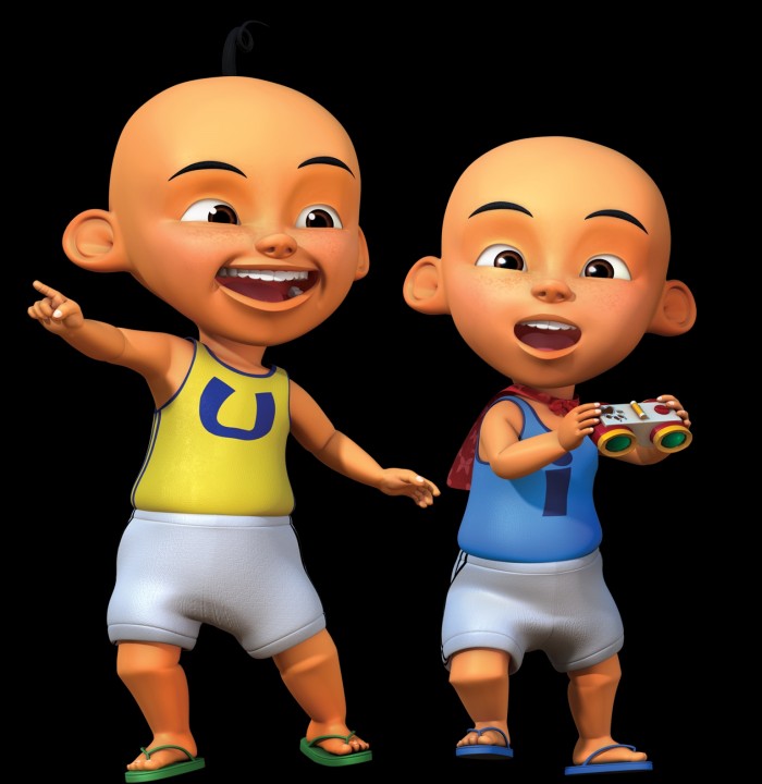 Gambar Upin  Ipin  Hitam Putih Terbaru gambarcoloring