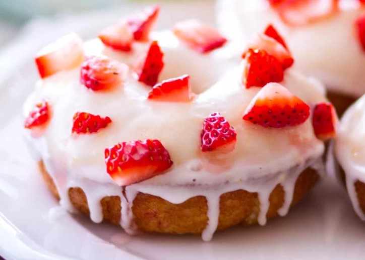 BAKED STRAWBERRY LEMON DONUTS RECIPES