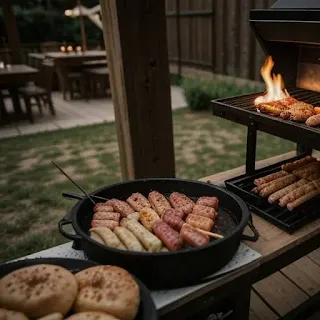 bbq at restaurant