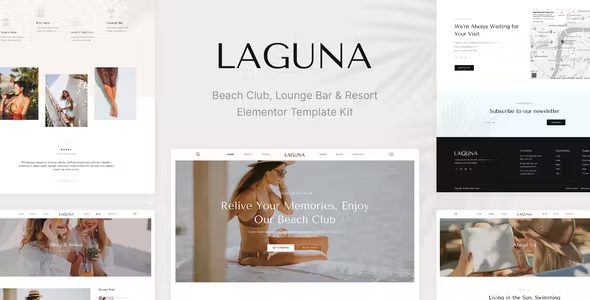 Best Beach Club Lounge Bar & Resort Elementor Template Kit