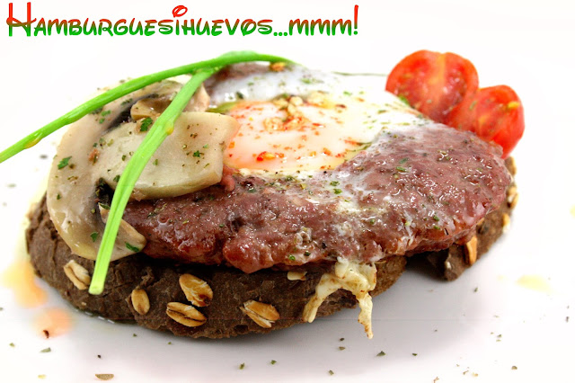 hamburguesas, hamburguesas caseras, receta de hamburguesas, carnes, burgers, hamburgers, huevos, recetas originales, recetas de cocina, recetas caseras, humor, pan alemán, champiñones