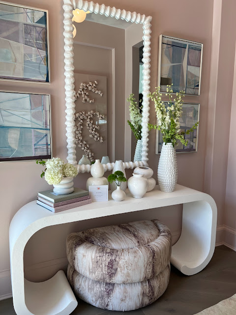 24 x 36 Kess InHouse Cristina Mitchell Peonies Pink White Luxe Rectangle Panel