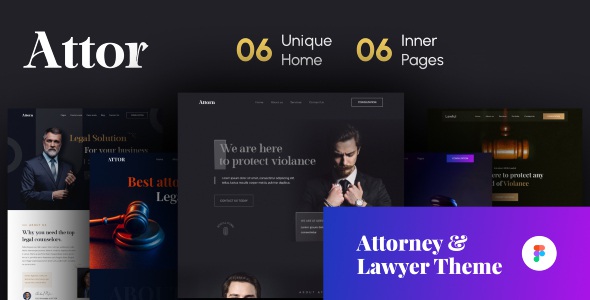 Best Attorney & Lawyer Website Figma Template