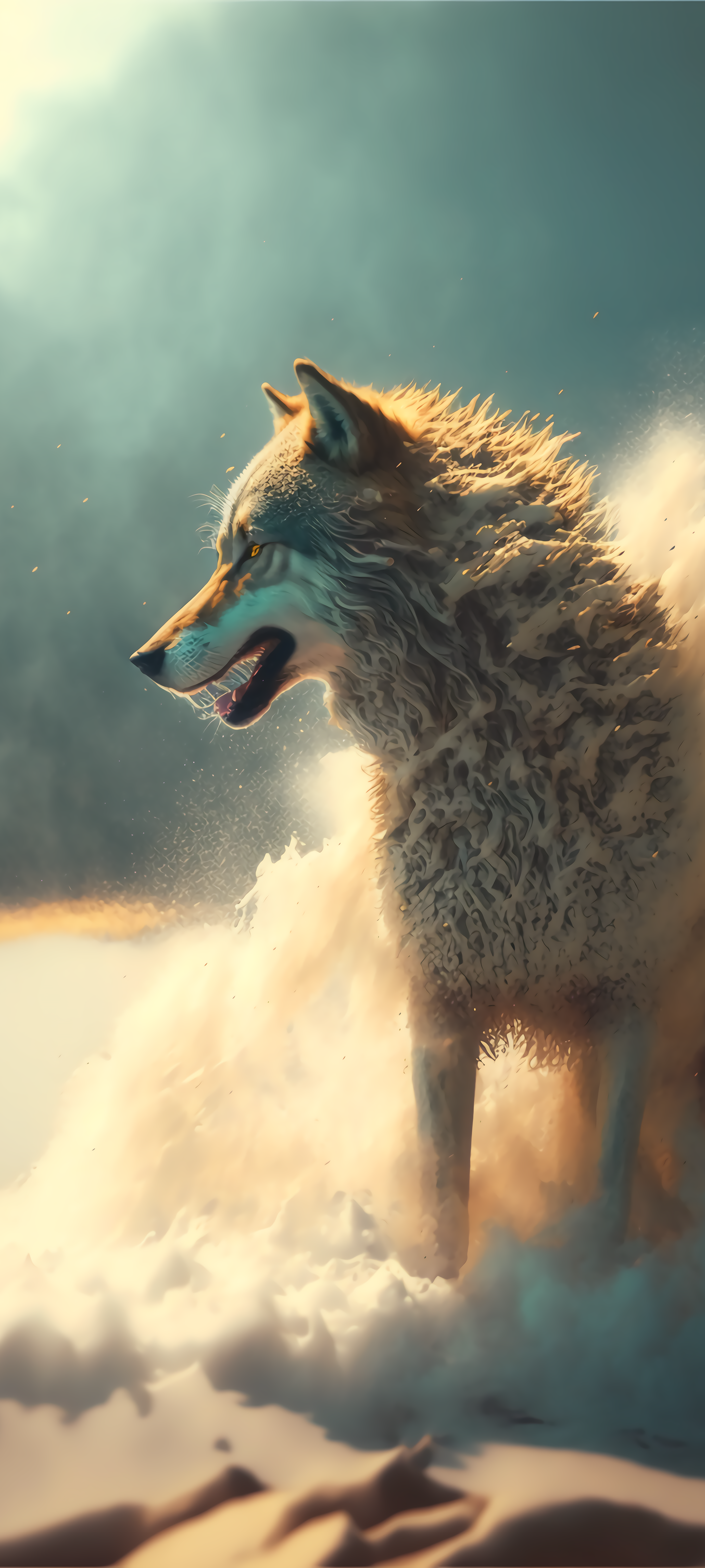 Galaxy Wolf Wallpaper  Download to your mobile from PHONEKY