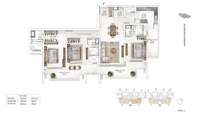 Krisumi Waterside Residences Floor Plan Images