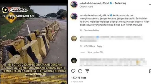 UAS Unggah Tragedi Penembakan Laskar FPI KM 50, Publik Kaitkan Kasus Ferdy Sambo