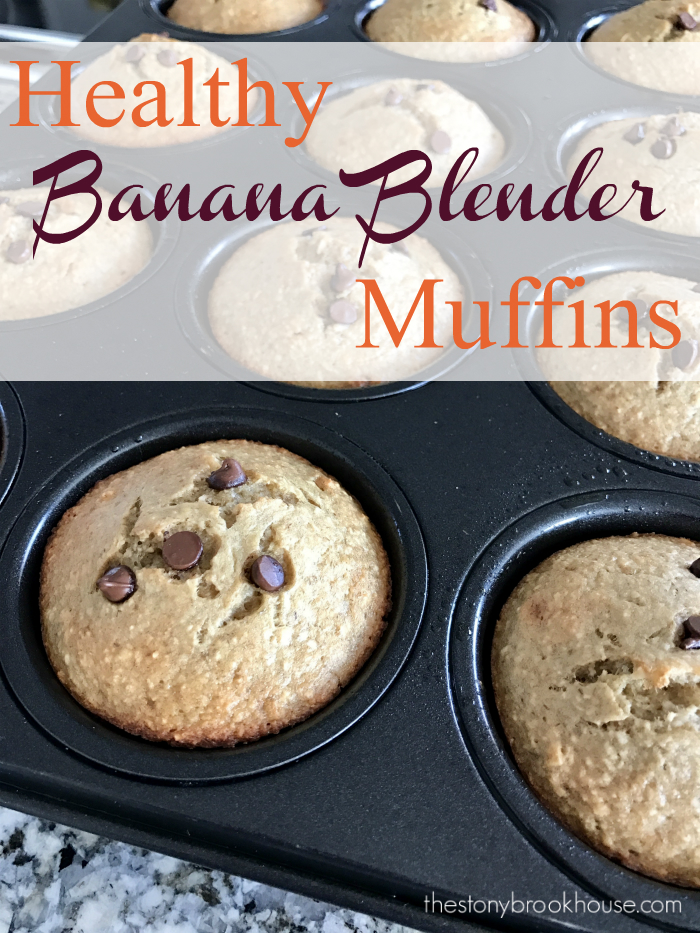 Healthy Banana Blender Muffins
