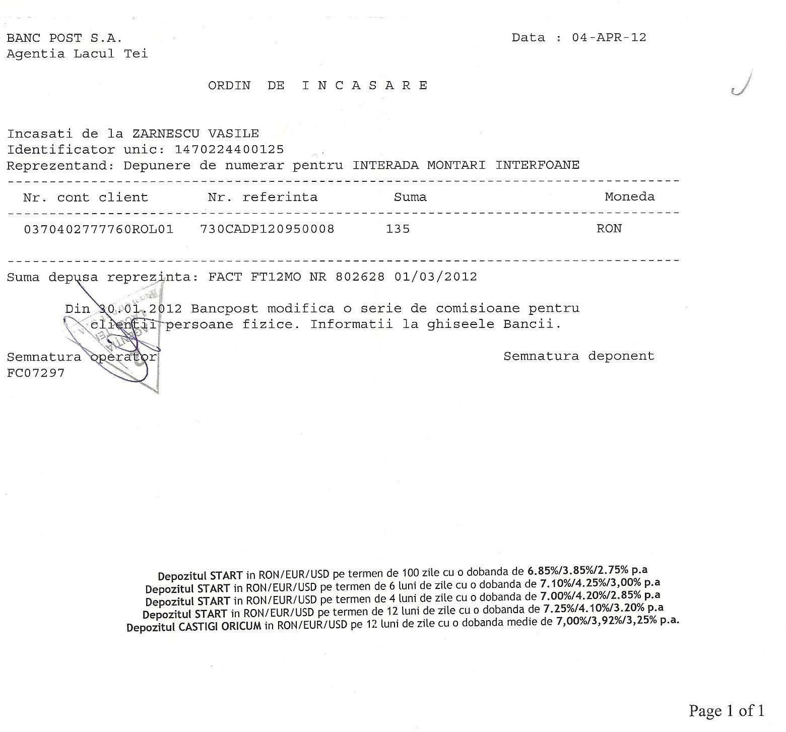 Model imputernicire firma