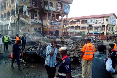 Photos and Video Scene From This Eveninigs bombing at Emab Plaza, Wuse 2