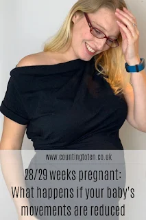 What happens if your baby's movements are reduce, pregnancy update weeks 28 and 29