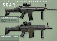 FN scar assault rifle