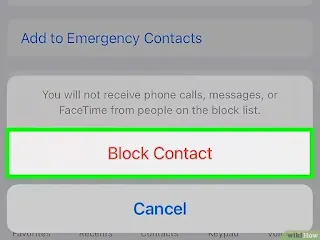 How to block phone number from iphone