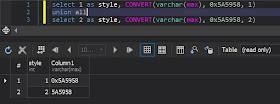 convert varbinary to varchar