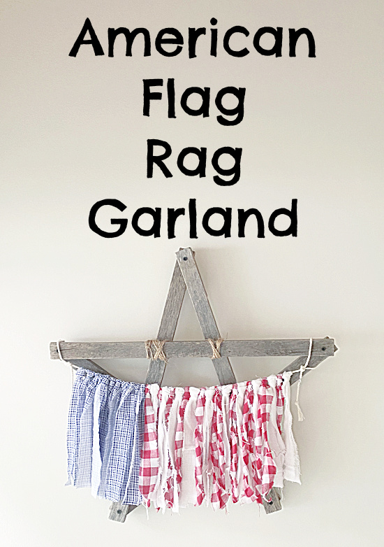 rag garland with overlay