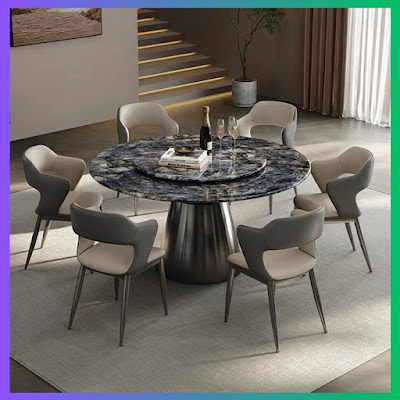 CRYSTALLINE STONE DINING TABLE