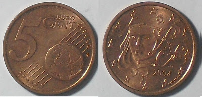 france 5 cent 2004