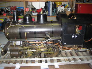 Model Trains: 7.5 gauge 1/8 scale 040 live steam engine w/ tender