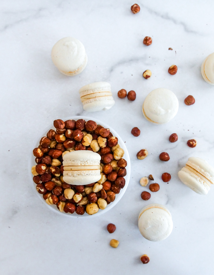 taught me how to make macarons several years ago Hazelnut Macarons