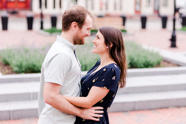 Spring Sunrise Engagement Session in Fells Point Baltimore photographed by Maryland Wedding Photographer Heather Ryan Photography