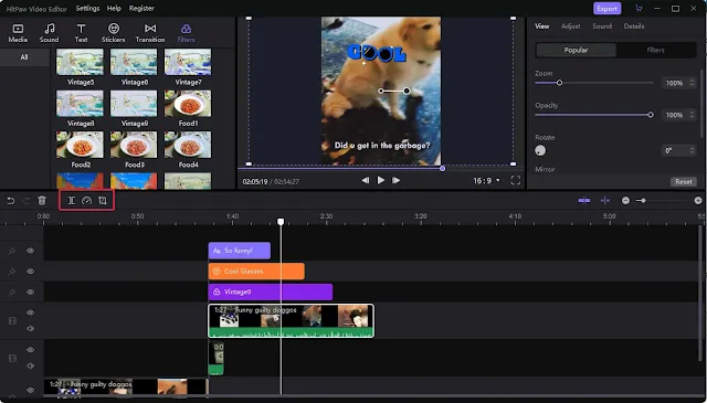 كيفية تحرير مقطع فيديو بشكل احترافي للمبتدئين  مع برنامج HitPaw Video Editor