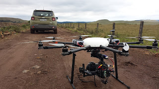 Cena com Drone