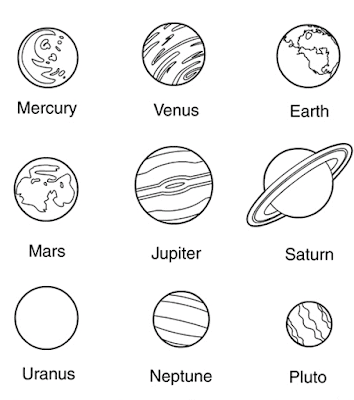  Gambar Mewarnai Planet Untuk Anak PAUD dan Taman Kanak-kanak Gambar Mewarnai Planet Untuk Anak PAUD dan TK