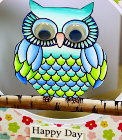 SRM Stickers Blog - Jane's Doodles Clear Stamps - #stamps #stickers #owl