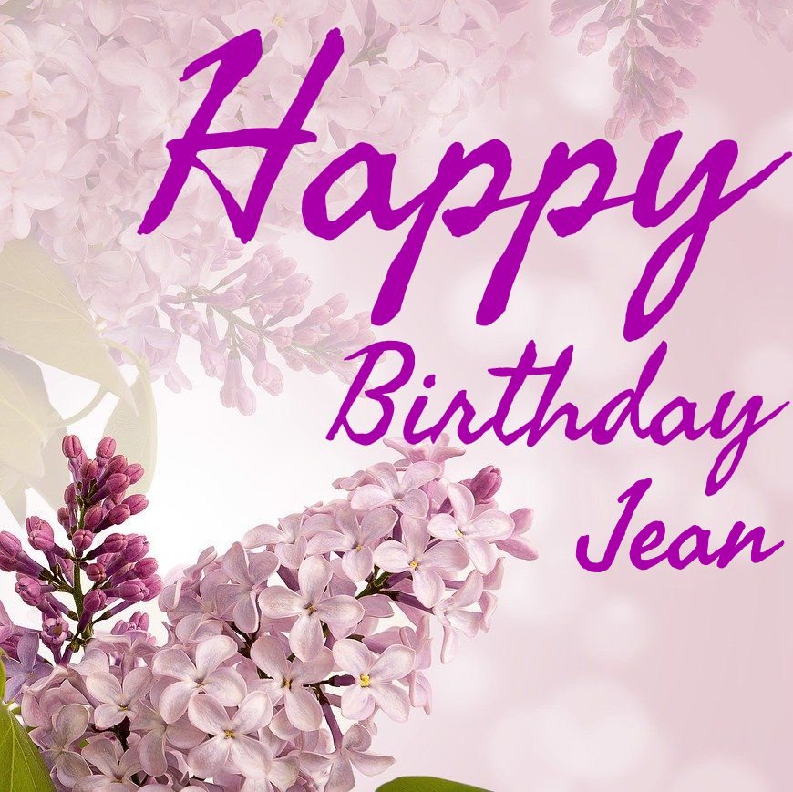 happy birthday jean images