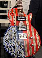 Guitar body made from a 3D printer image