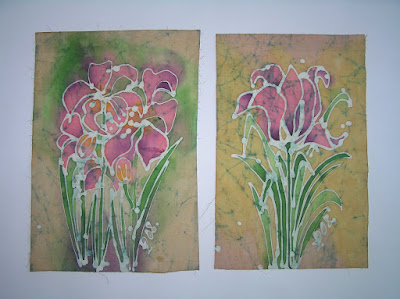 zorica, duranic, đuranić, batik, canvas, paintings, gallery, art, flowers, pink tulips