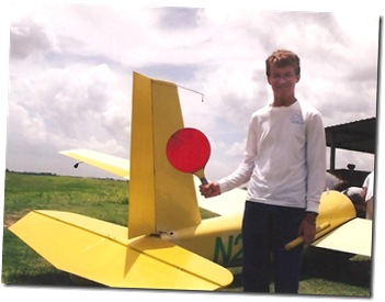 Matthew at glider port