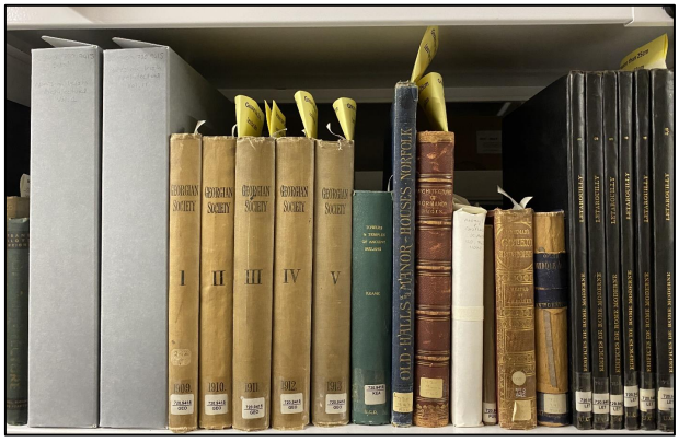 A shelf in UCD Special Collections: are there any photographically illustrated books here?!