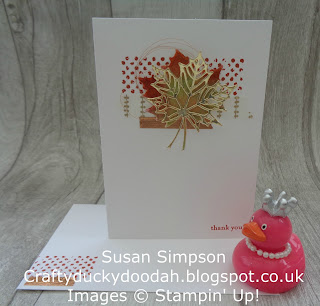 Stampin' Up! UK Independent  Demonstrator Susan Simpson, Craftyduckydoodah!, Colorful Seasons, Customer Thank You Cards September 2017, Supplies available 24/7 from my online store, 