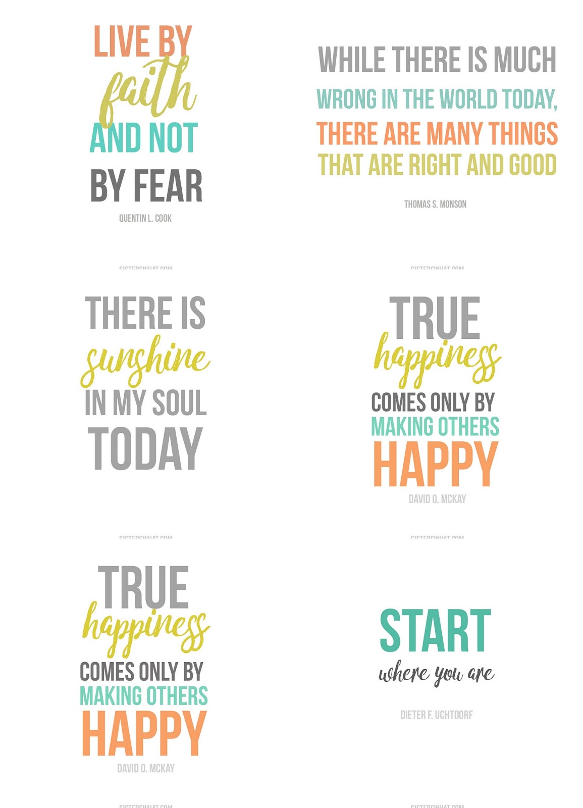 inspirational quotes free printables sisters what