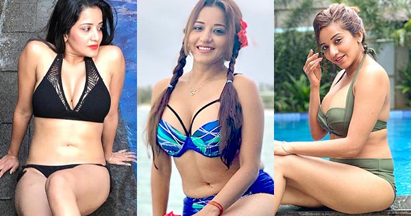 Monalisa bikini curvy indian bhojpuri actress