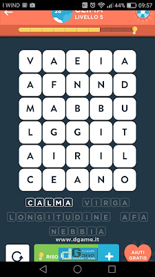 WordBrain 2 soluzioni: Categoria Clima (5X6) Livello 5