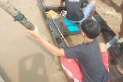 Pompong Warga Desa Teluk Dalam Karam, Diduga Dibantai Gelombang Speedboat